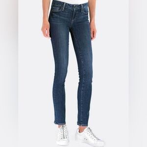 Paige Skyline Ankle Peg Classic Blue Women's Jeans. Sz 27